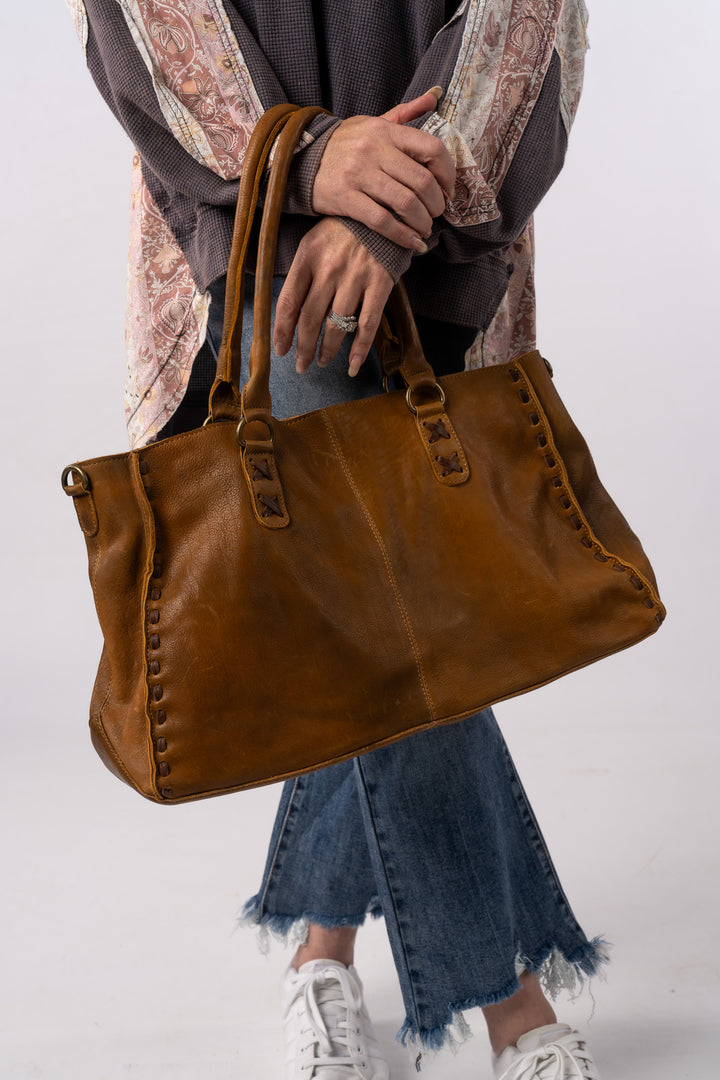 Chloe Leather Tote Bag