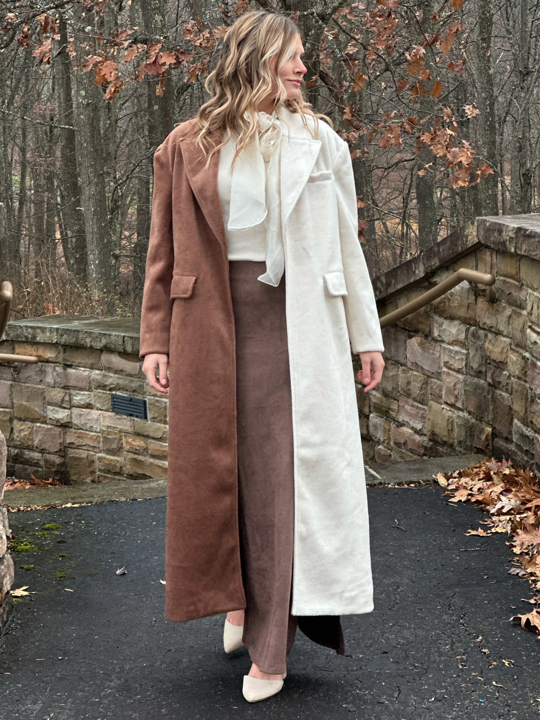 Sophia Tuxedo Long Coat