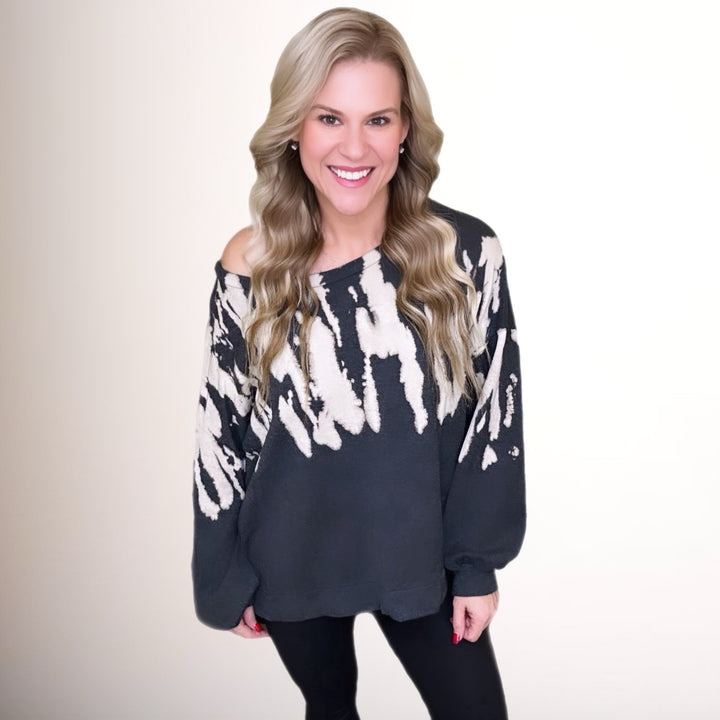 Tye Dye  Top With Cut Out Back - Salt and Grace Boutique