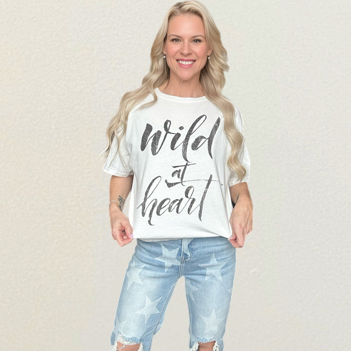 Wild at Heart Long Crop Tee