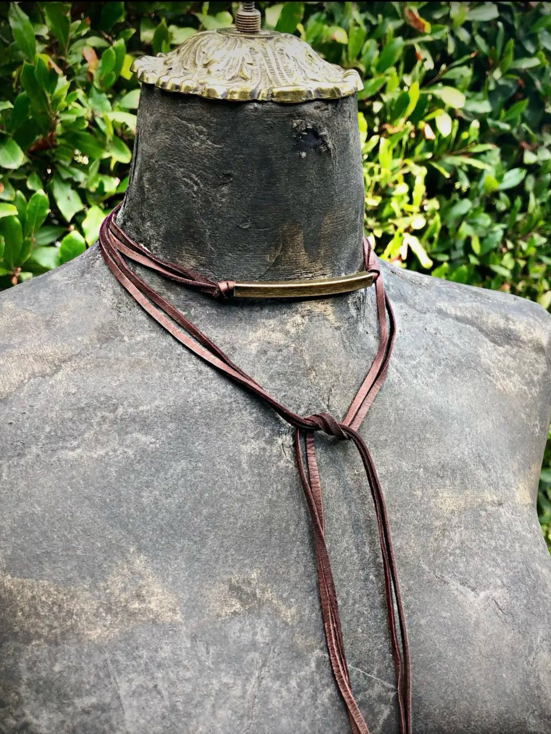 Brown Deerskin Leather Wrap - Multi-Wear Versatile Jewelry Accessory