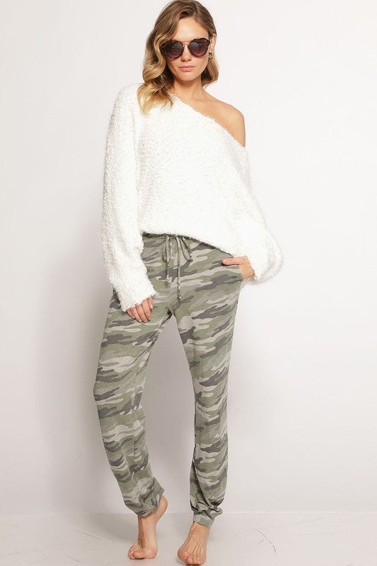 Camo French Terry Pants - Salt and Grace Boutique