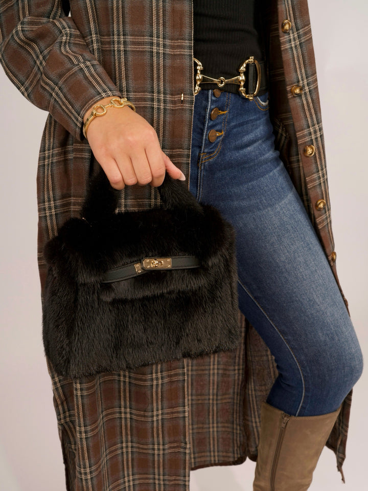 Mink Fur Handbag