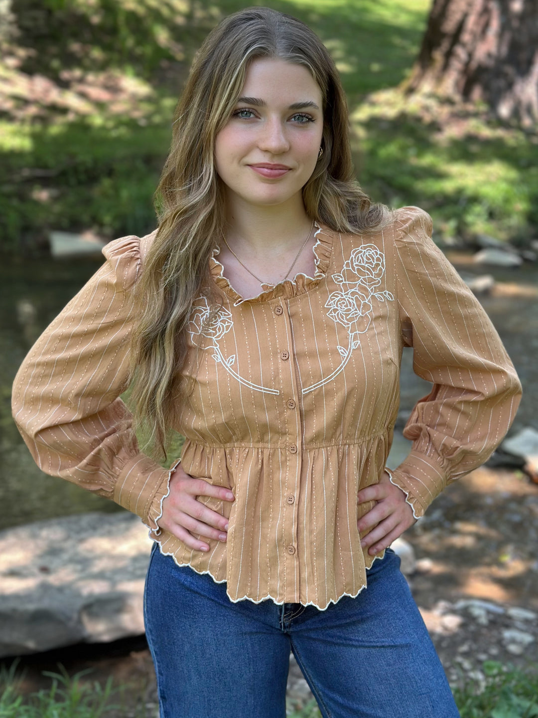Shelly Embroidered Blouse