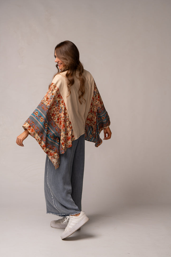 Go With The Flow Poncho Style Top