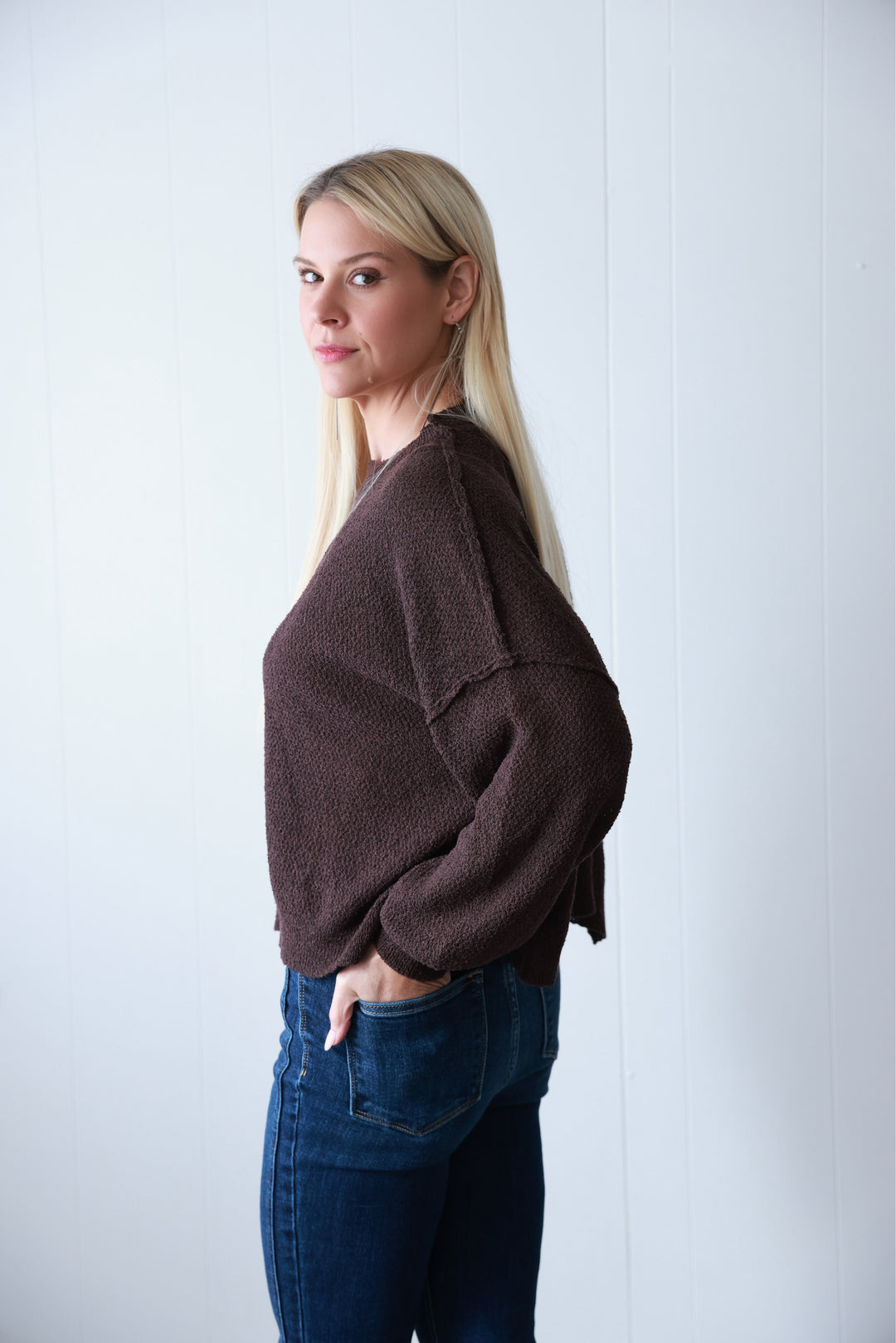 Ember Cropped Lightweight Sweater