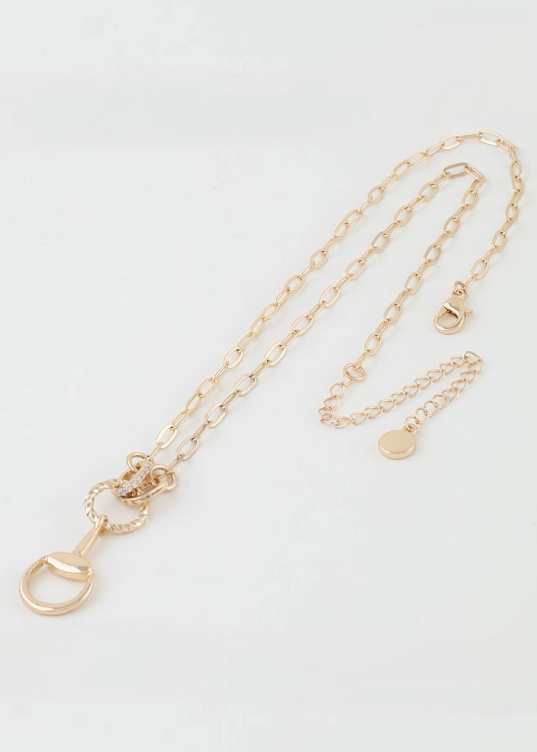 Twisted Loop Equestrian Chain Necklace