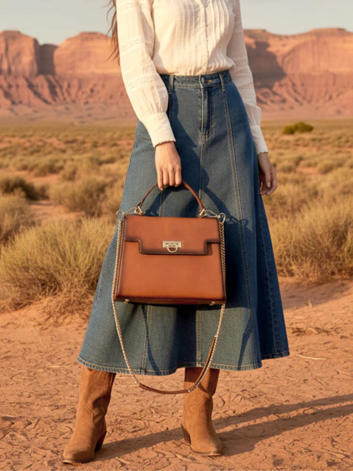The Natalia Full-Grain Leather Handbag