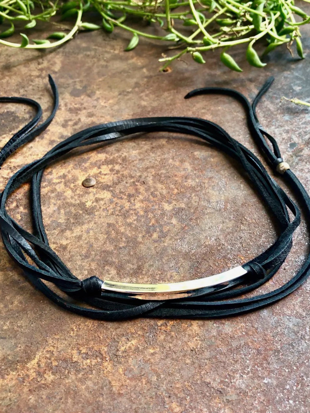 Black Deerskin Leather Wrap - Multi-Wear Versatile Jewelry Accessory