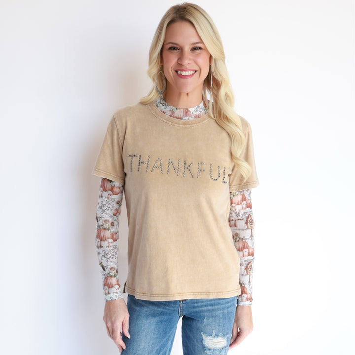 Thankful Studded Tee