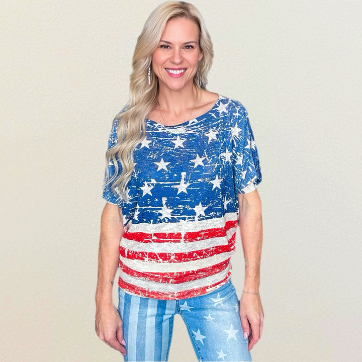 Proud Patriot Knit Top