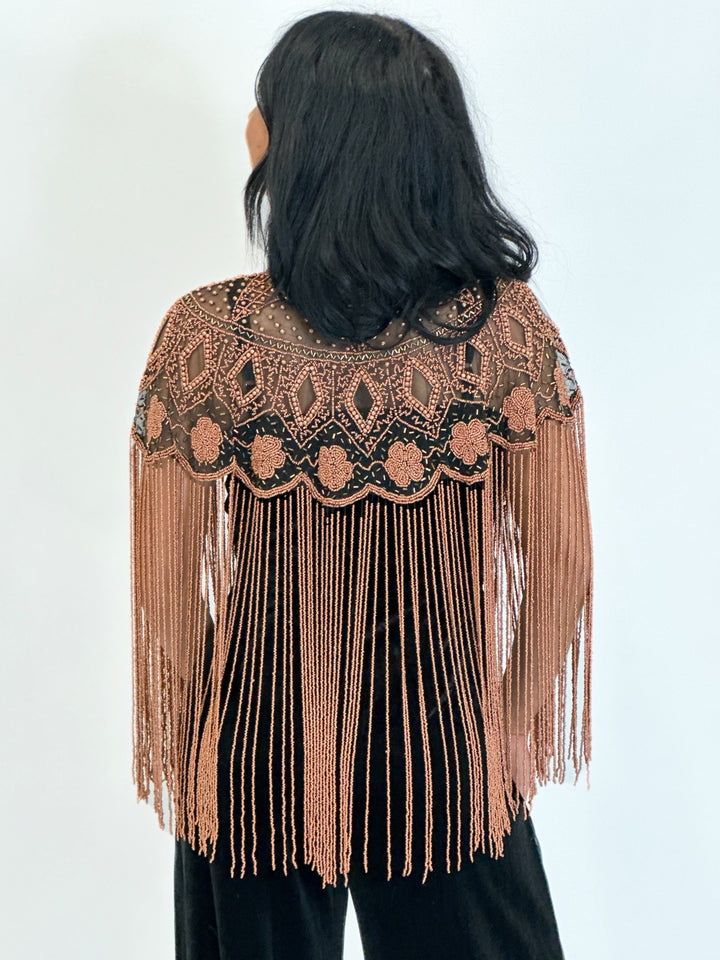 Copper Beaded Cape