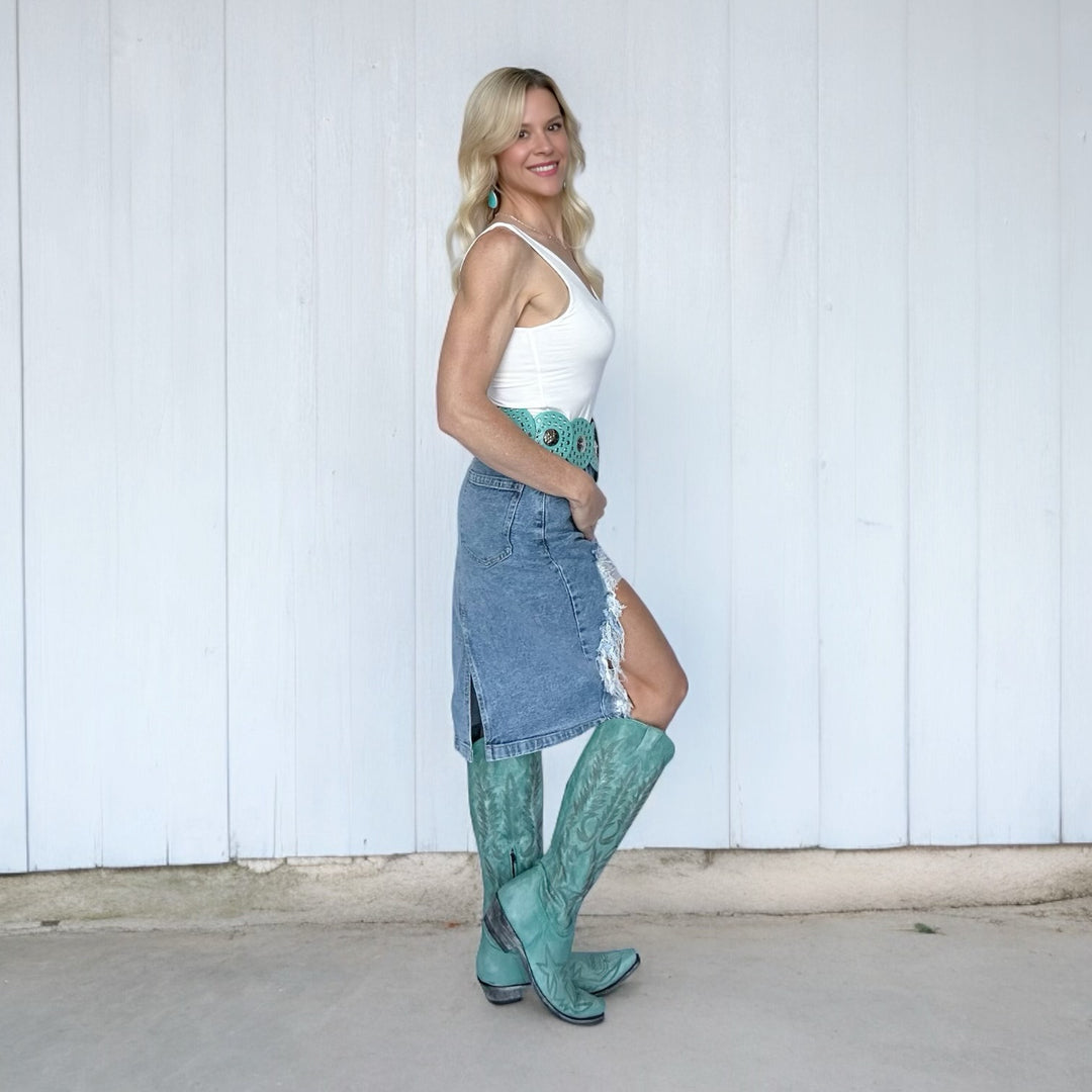 Dixie Darling Denim Skirt