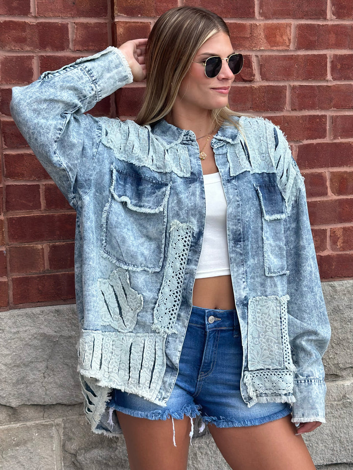 Distressed Tencel Shirt