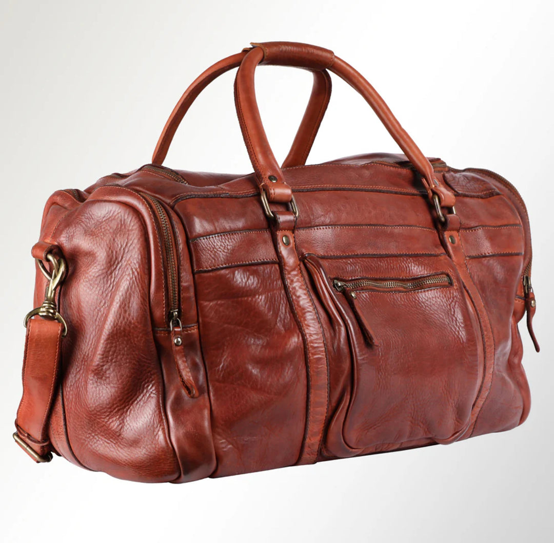 Timeless Luxury Premium Leather Duffle Bag