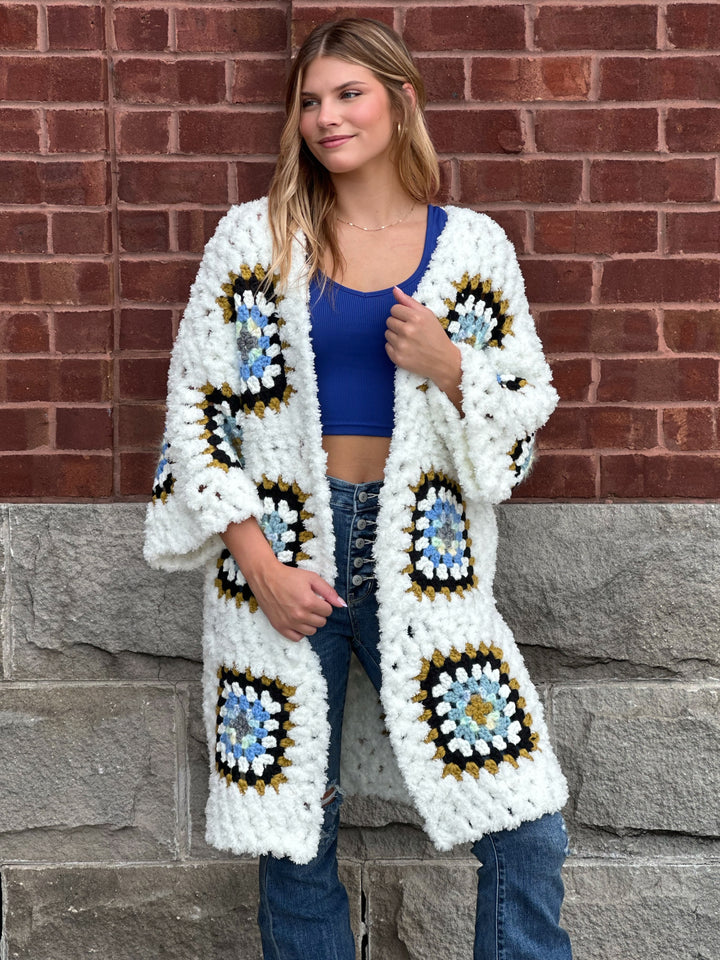 Ava’s Chunky Knit Oversized Cardigan