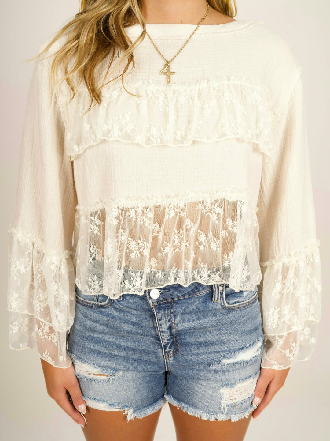 POL Vintage Gauze Dream Blouse
