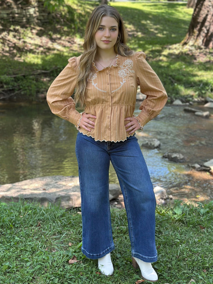 Shelly Embroidered Blouse