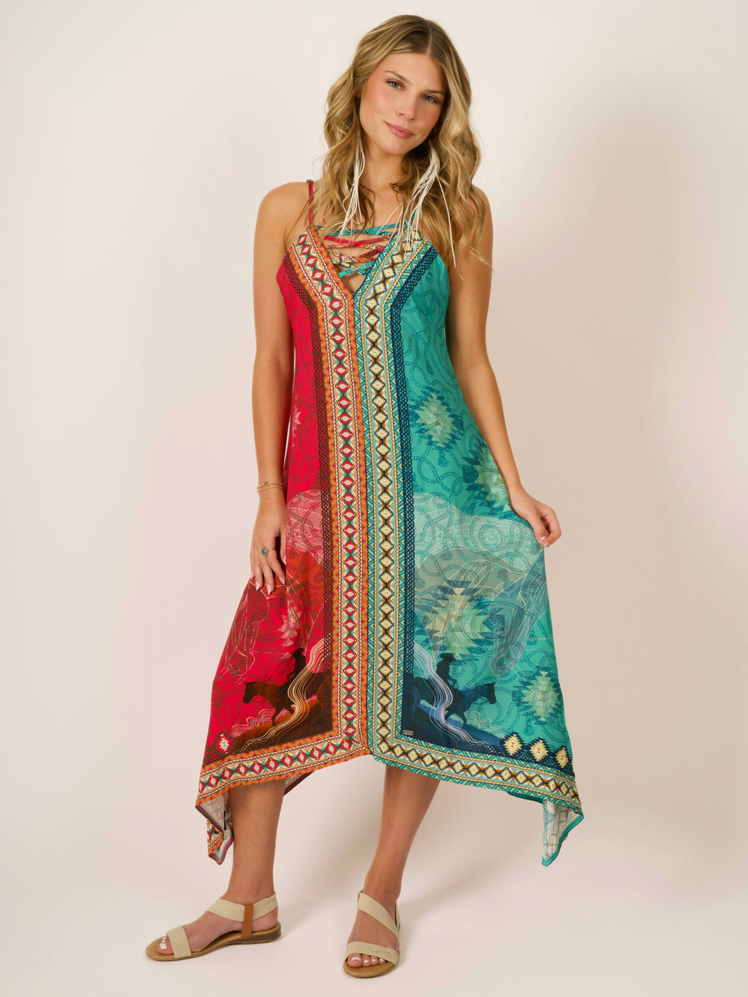 Southwestern Boho Maxi Dress