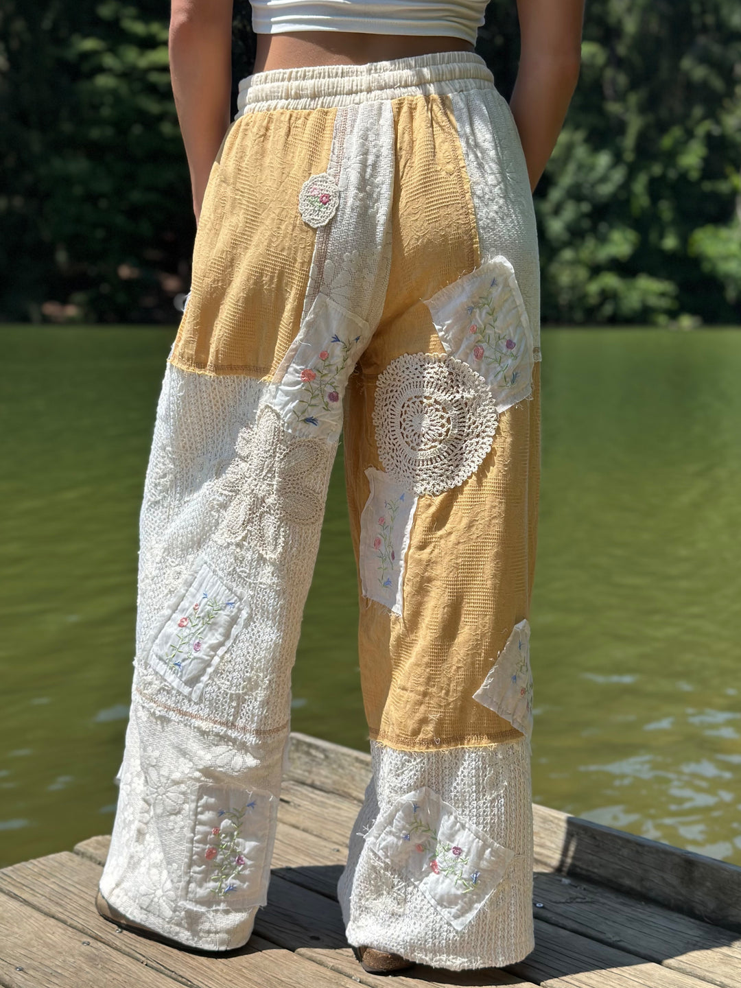 POL Honey Stitch Boho Pants