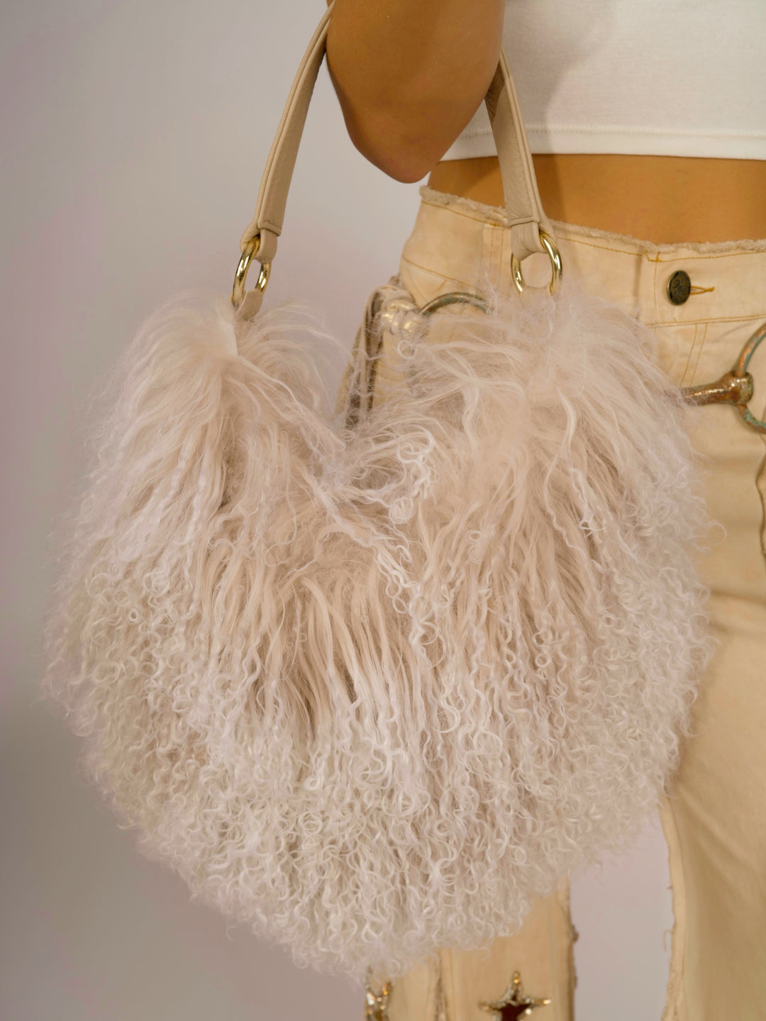 Mongolian Lamb Shoulder Bag