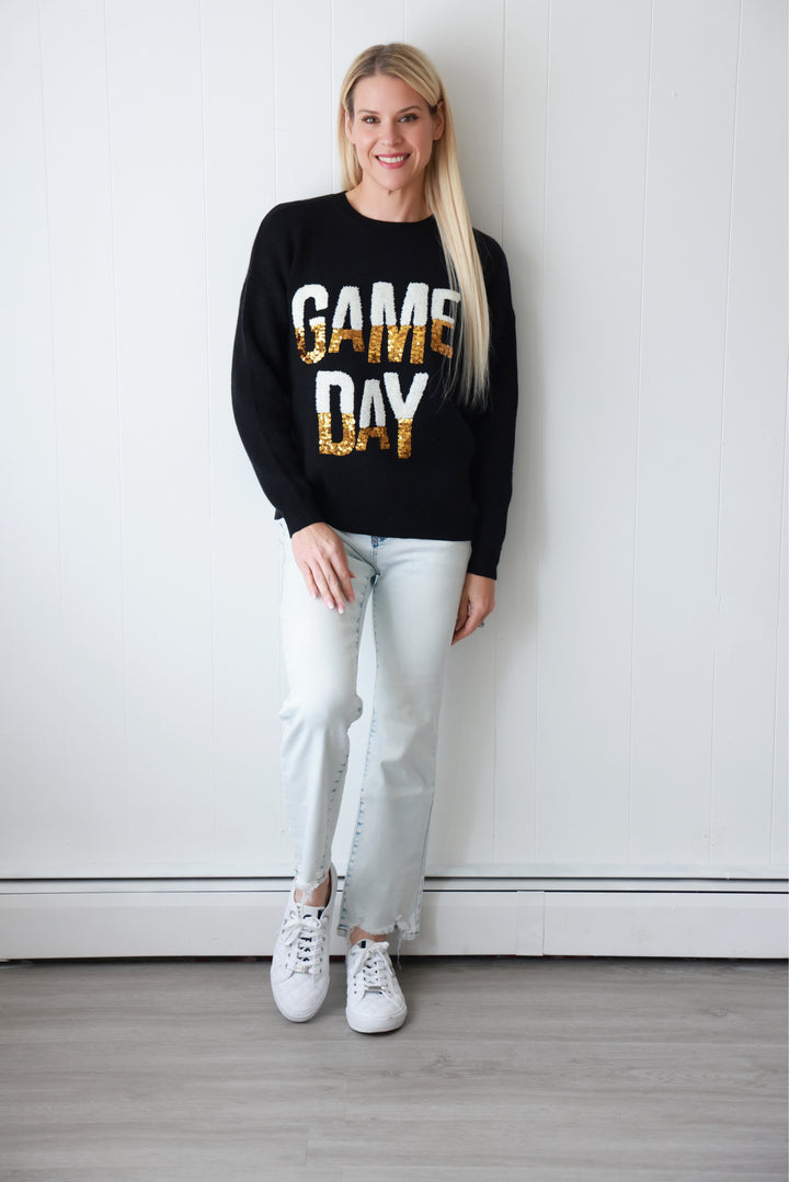 Black and Gold Game Day Sweatshirt