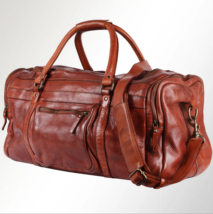 Timeless Luxury Premium Leather Duffle Bag