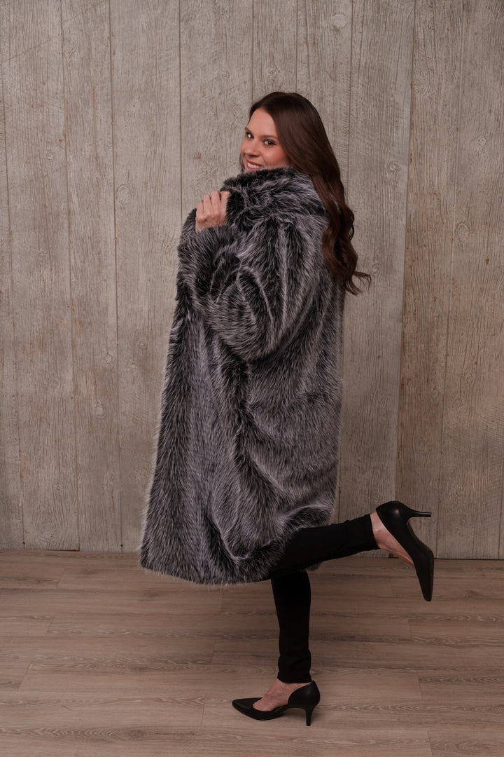 Josephine Faux Fur Long Coat