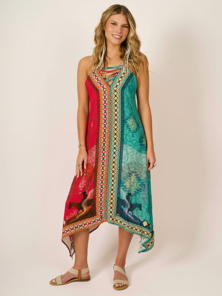 Southwestern Boho Maxi Dress