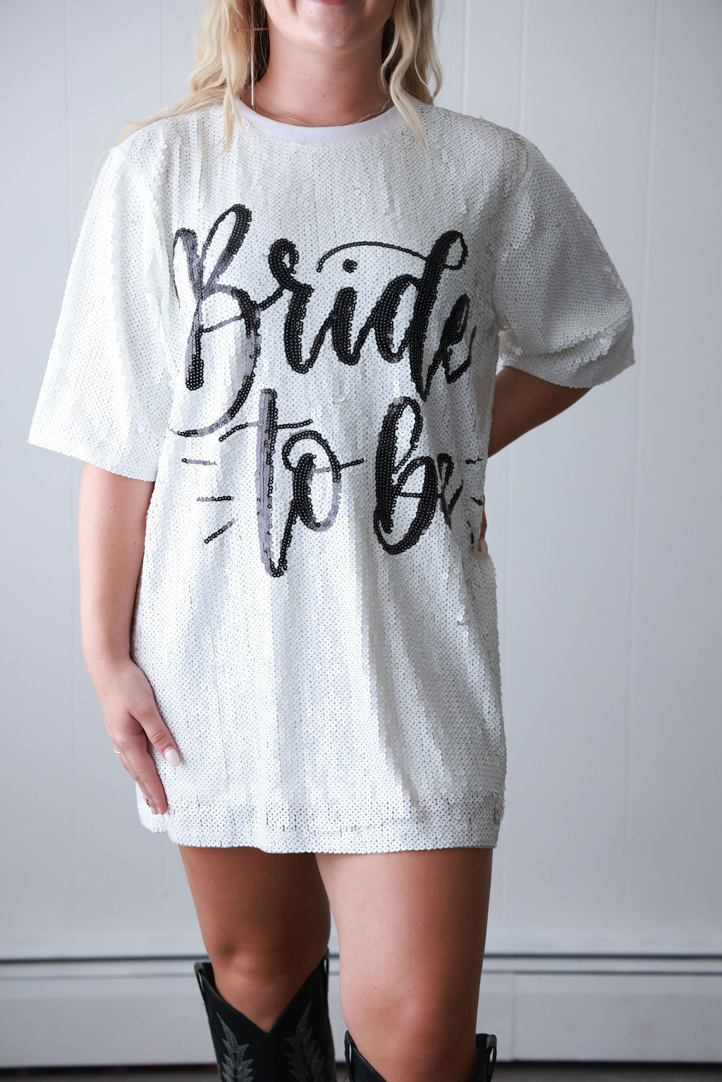 Bride To Be Sequin Dress