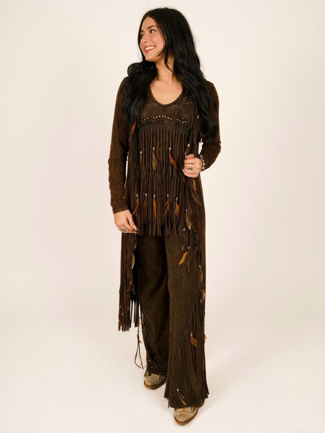 Fringe & Feather Long Duster