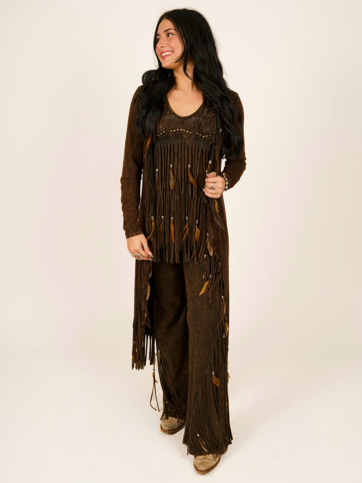 Fringe & Feather Long Duster