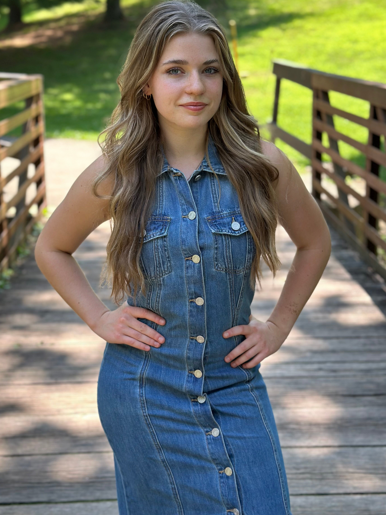 Julia Denim Dress Salt and Grace Boutique Julia Denim Dress Salt and Grace Boutique