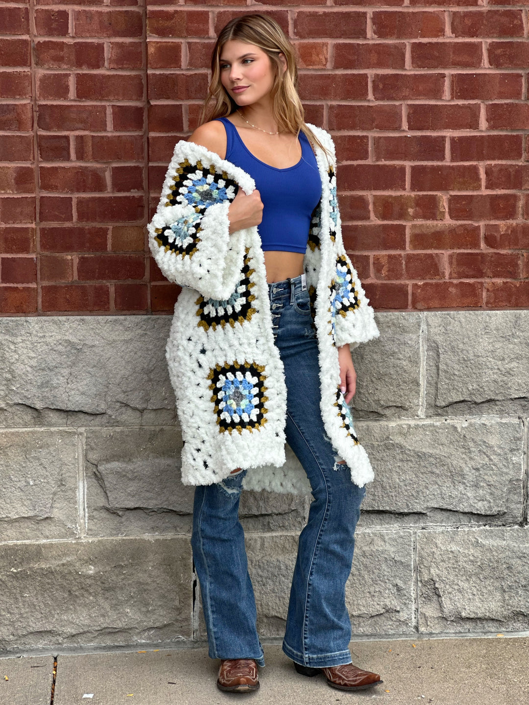 Ava’s Chunky Knit Oversized Cardigan