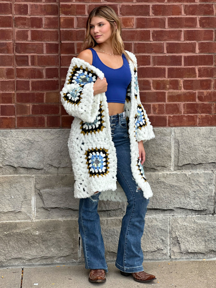 Ava’s Chunky Knit Oversized Cardigan