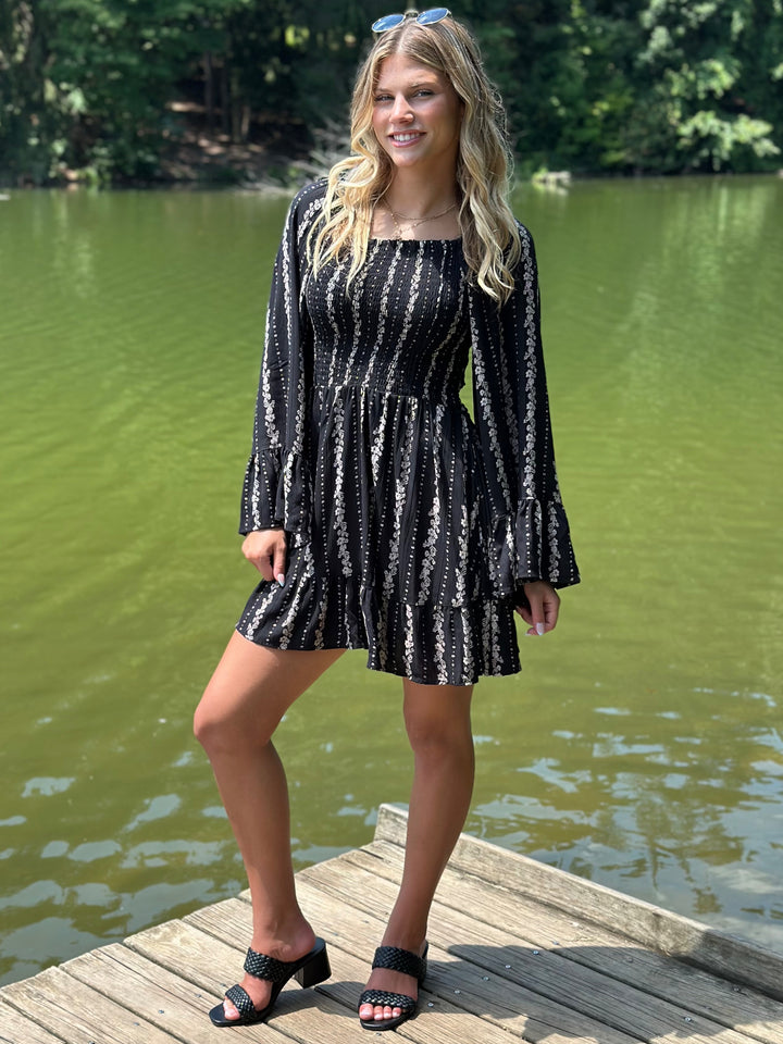 Hailey Bell Sleeve Mini Dress