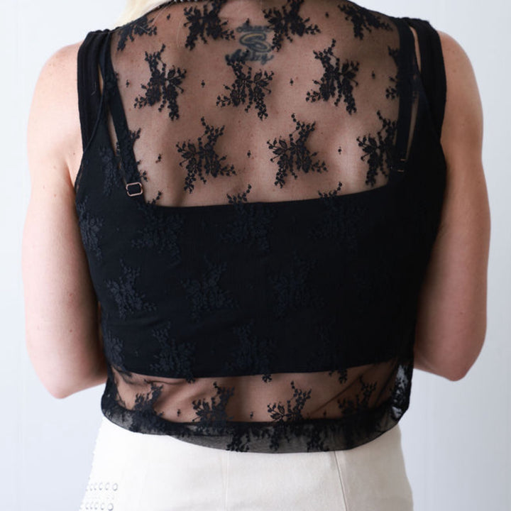 Sheer Elegance Lace Tank