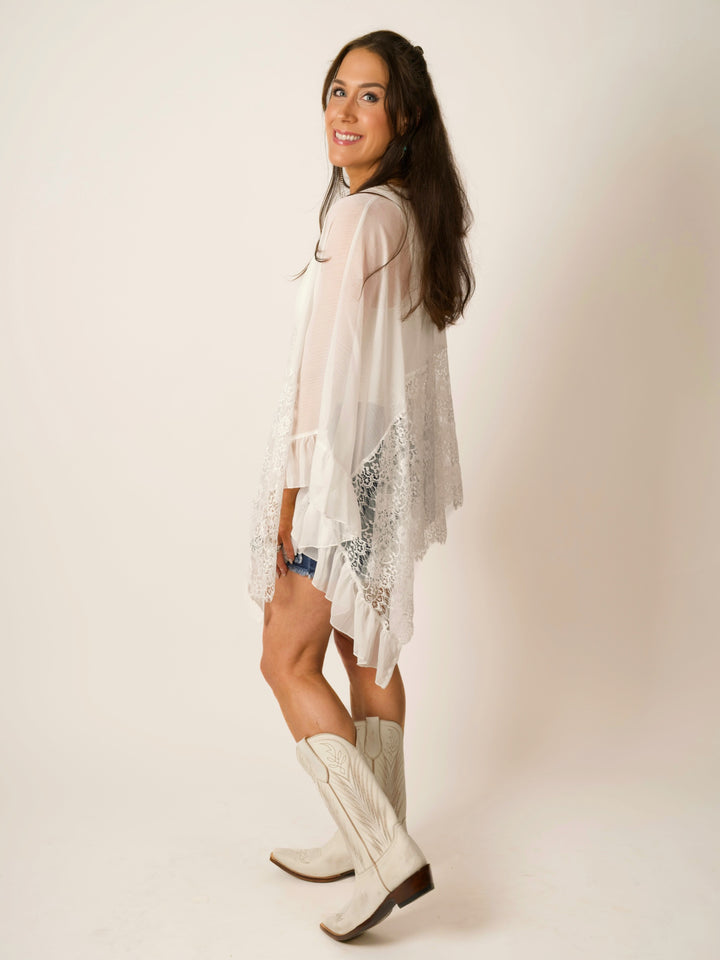 Oversized Bohemian Lace Blouse