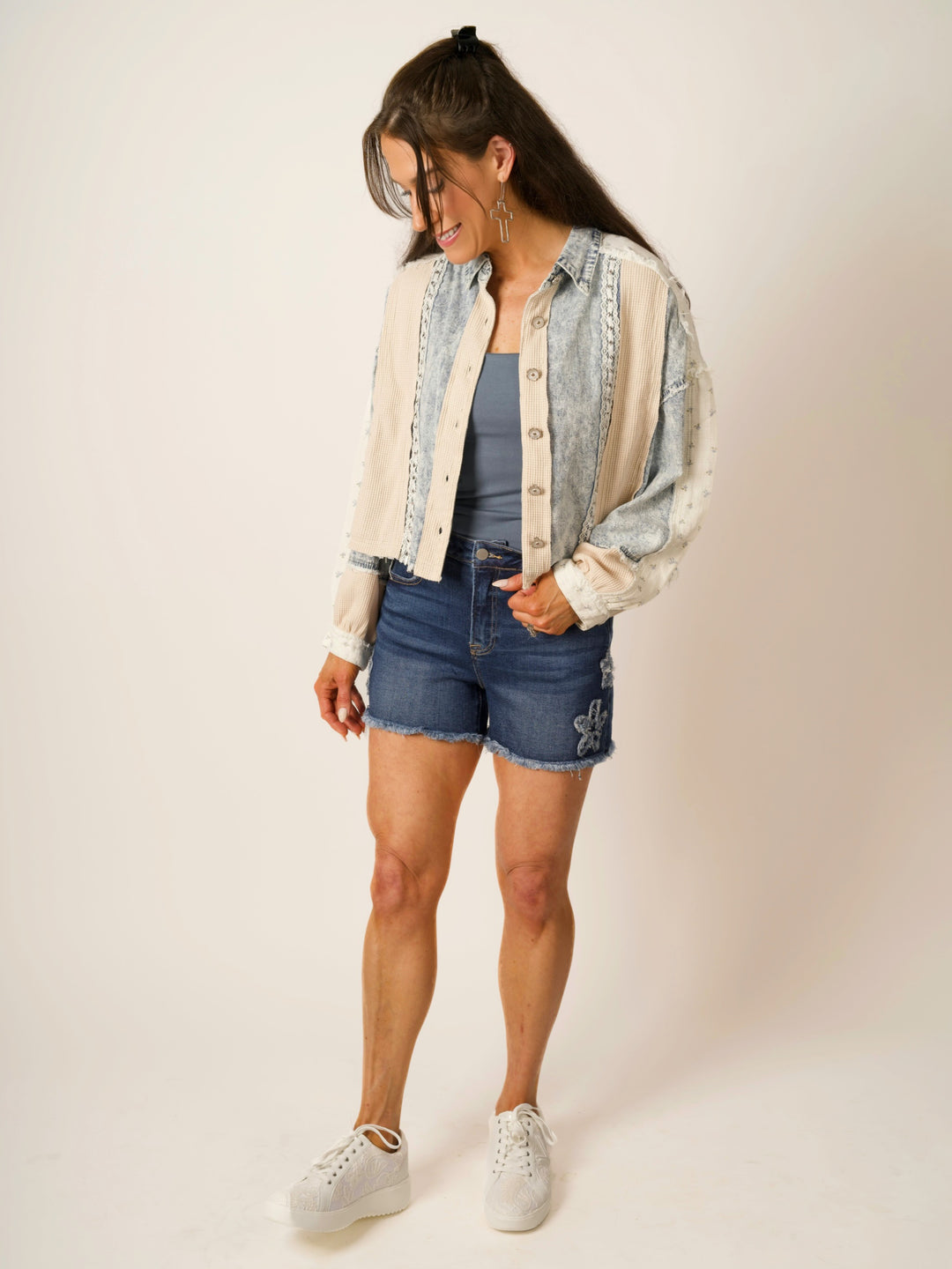 POL Vintage Wash Denim Jacket