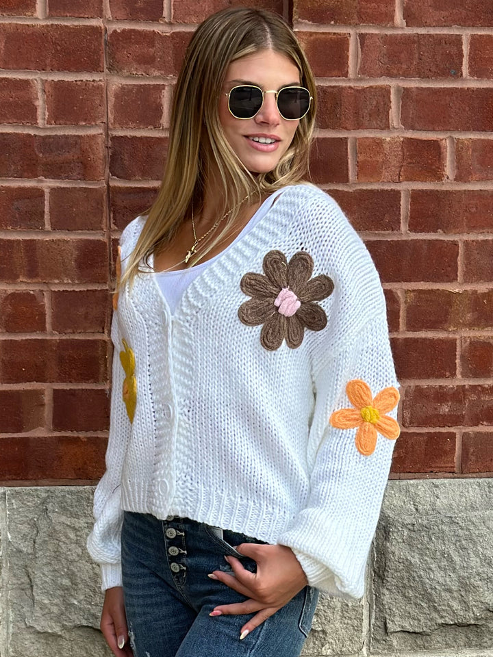Sunset Petals Button Up Cardigan
