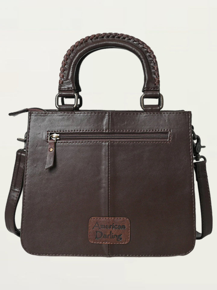 Chocolate Quilted Leather Handbag