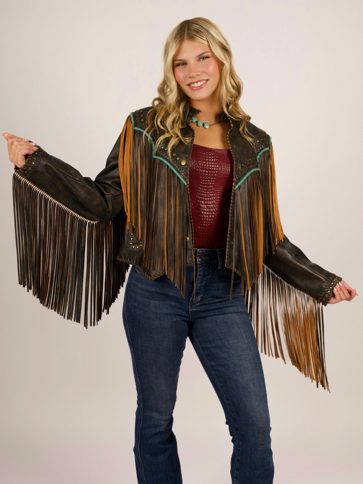 Wild Frontier Fringe Leather Jacket