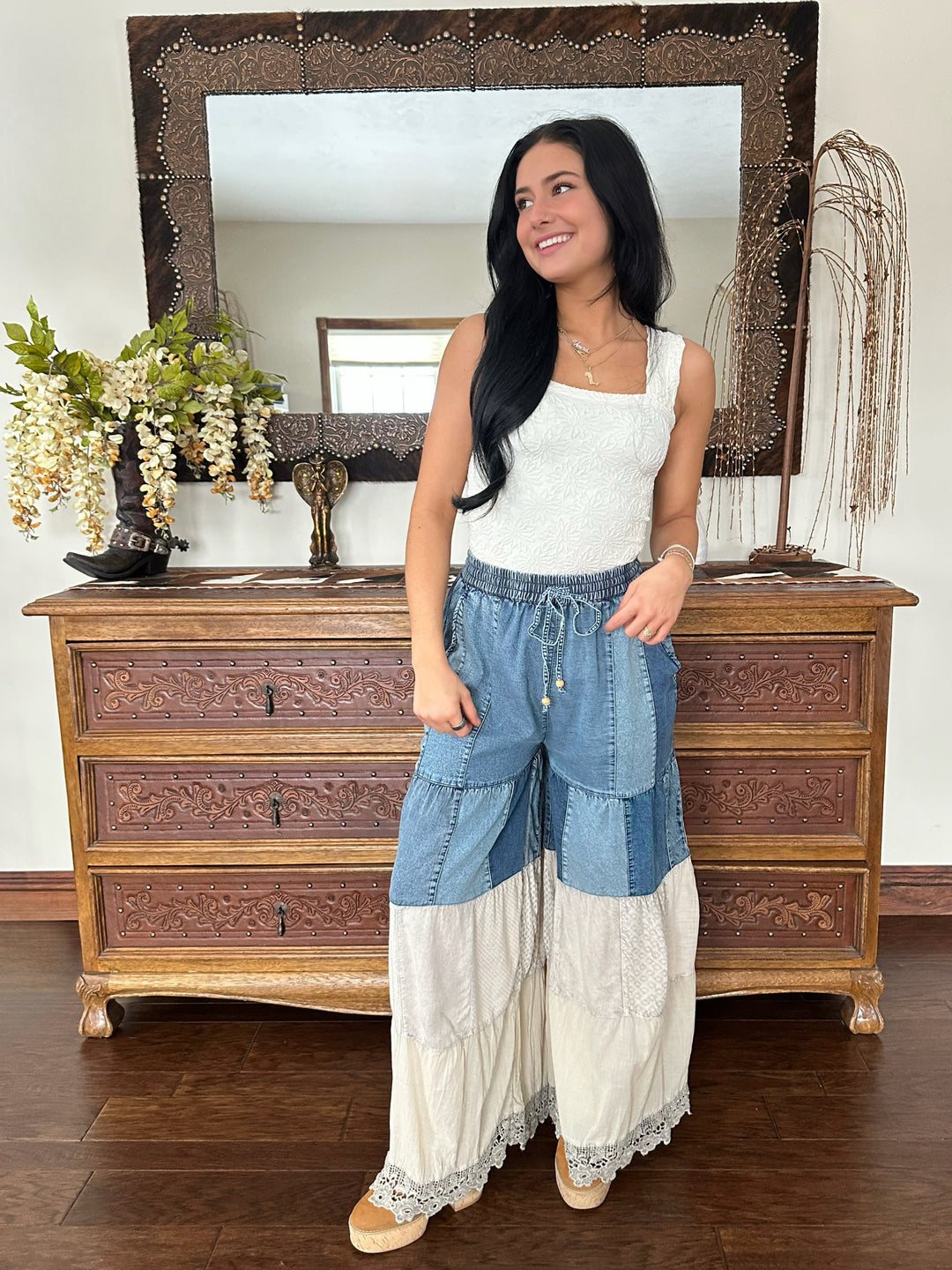 Free Spirit Wide Leg Boho Pants