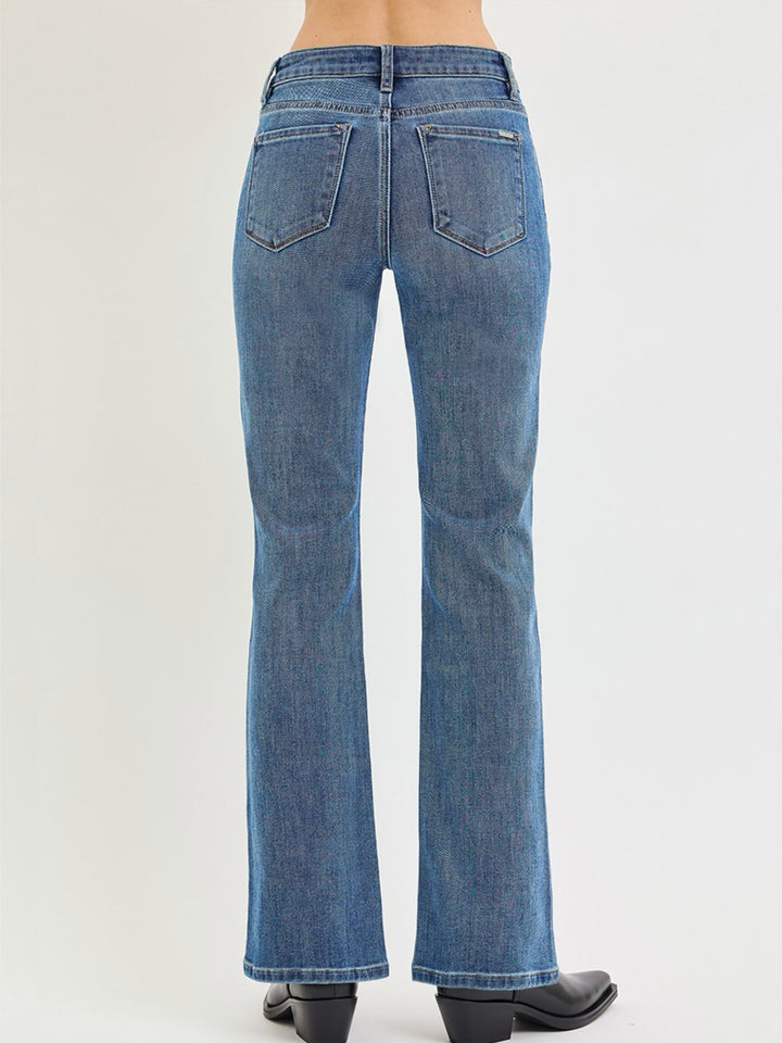 Risen Tummy Control Star Studded Bootcut Jeans