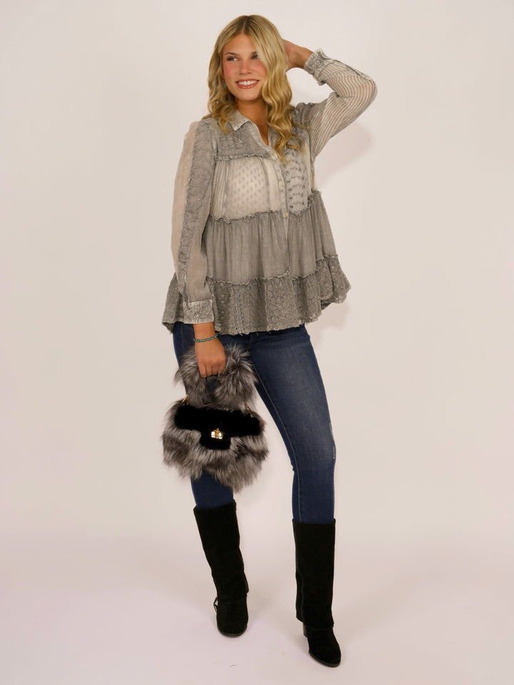 Relaxed Fit Boho Tunic Top
