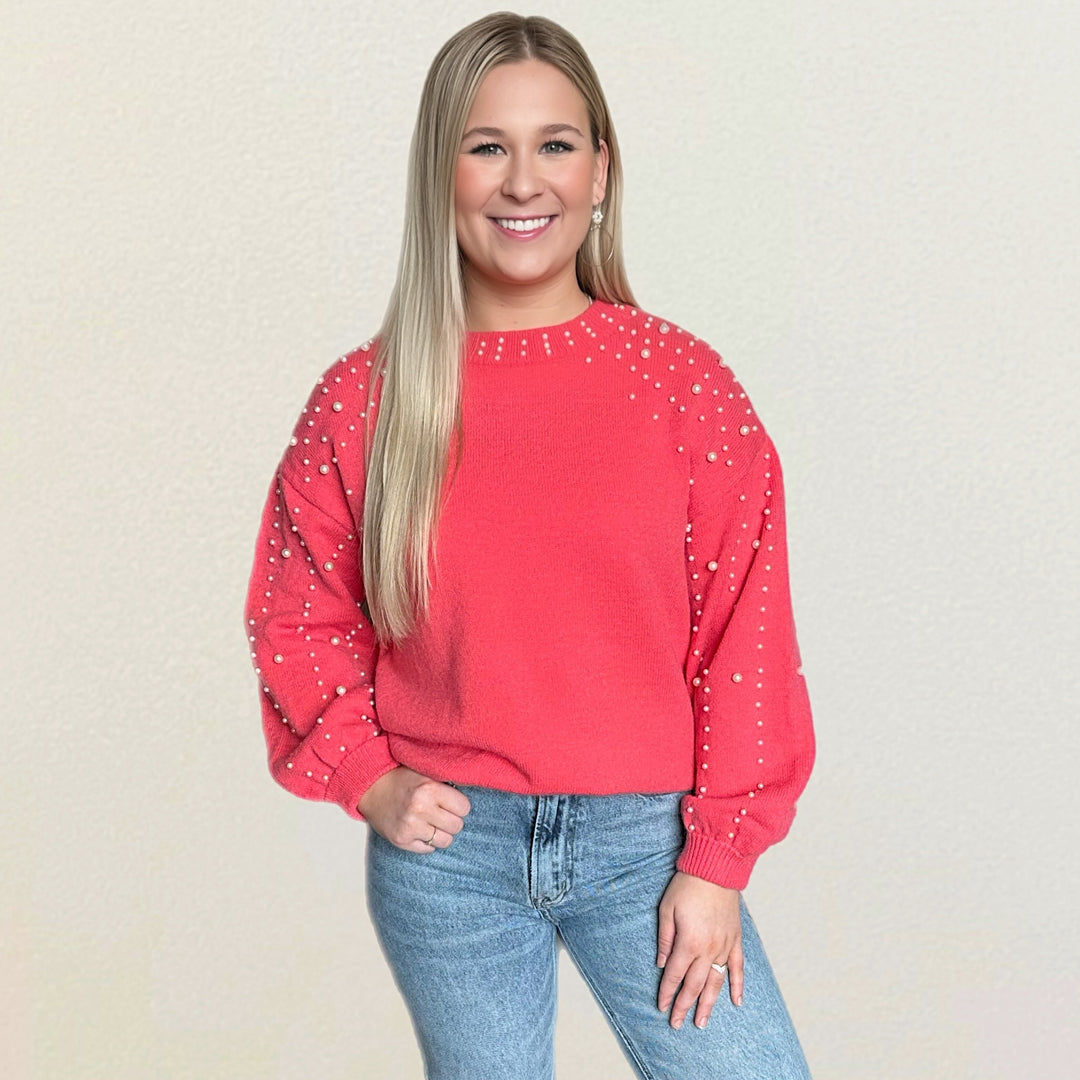 Pearl Perfection Sweater - Salt and Grace Boutique