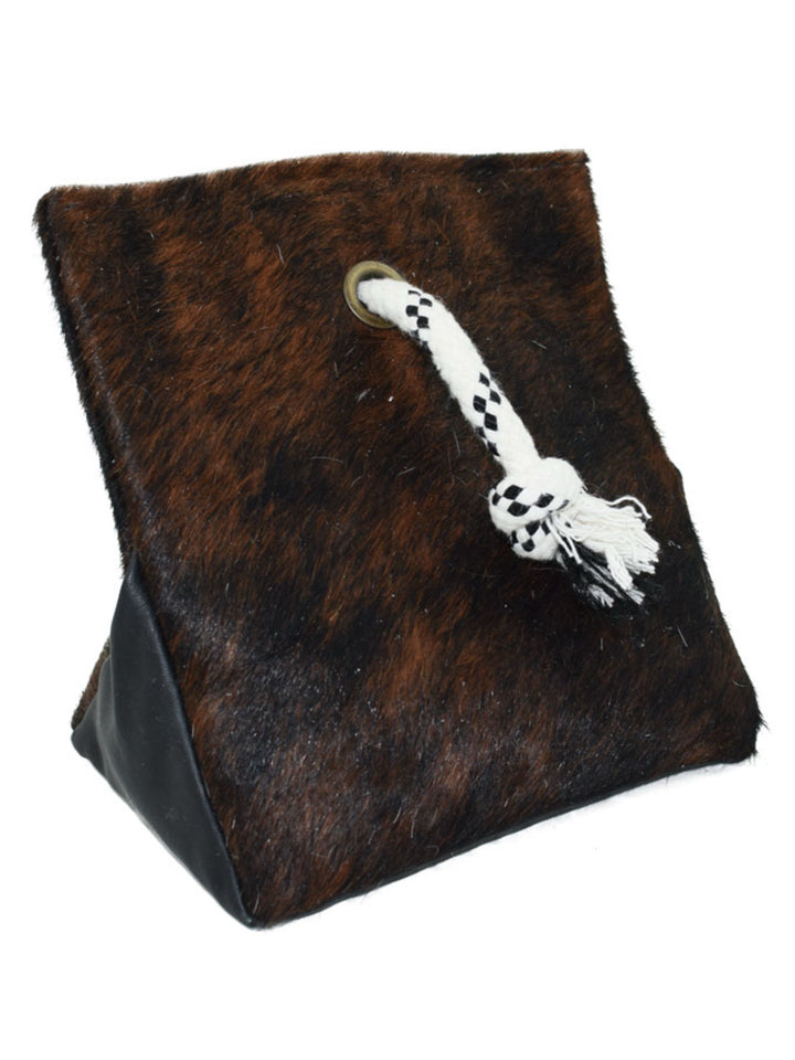 Genuine Hair-on-Hide Cowhide Doorstop