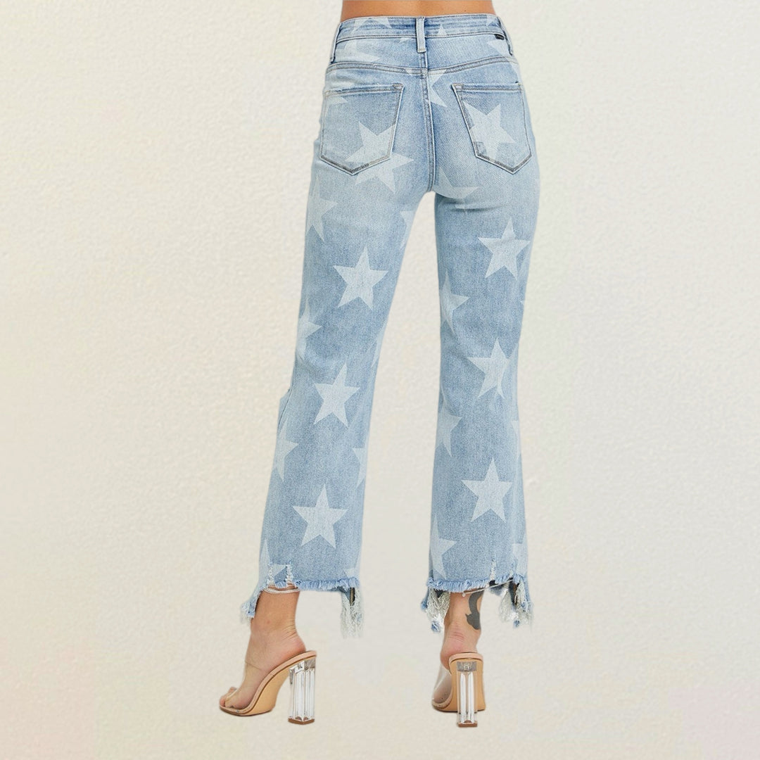 Risen Starlight High Rise Crop Jeans