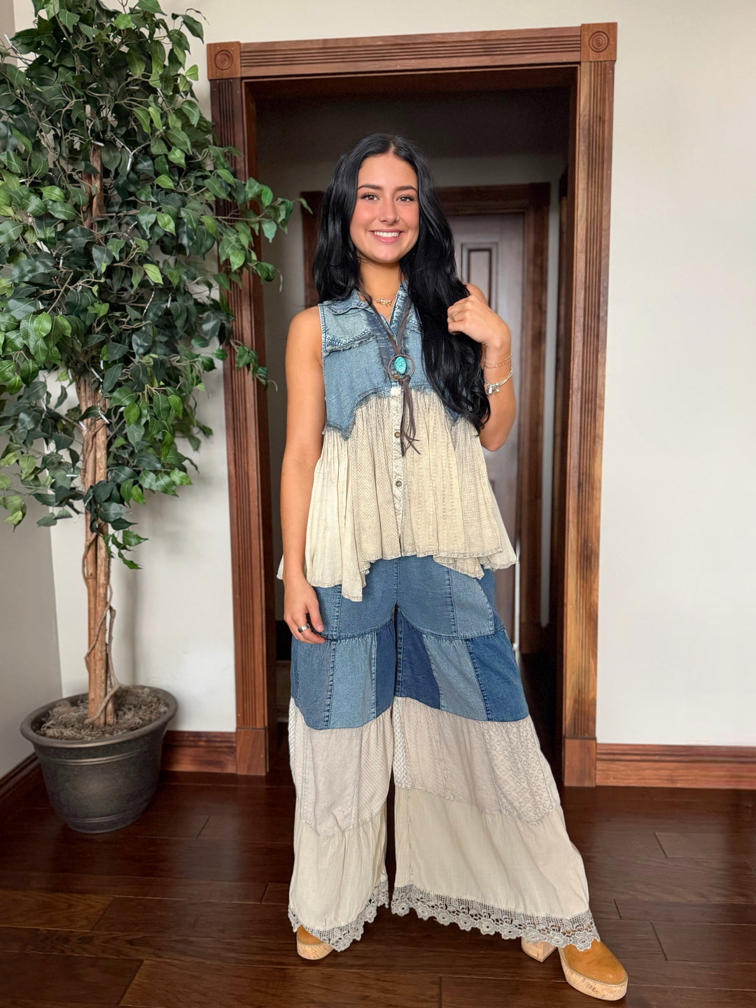 Free Spirit Wide Leg Boho Pants