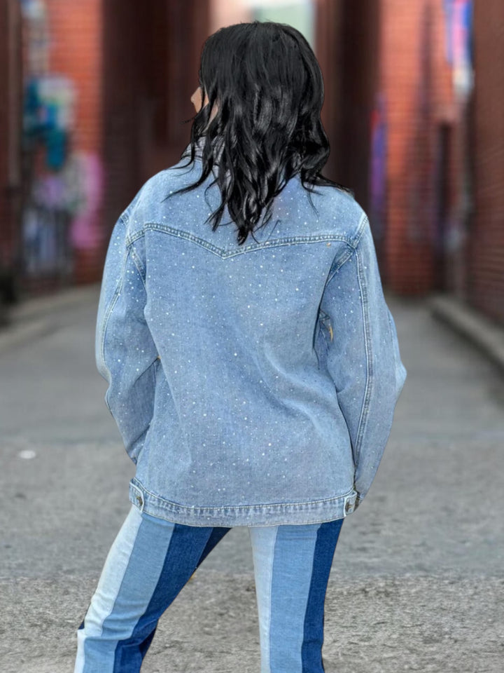 Rhinestone Denim Jacket